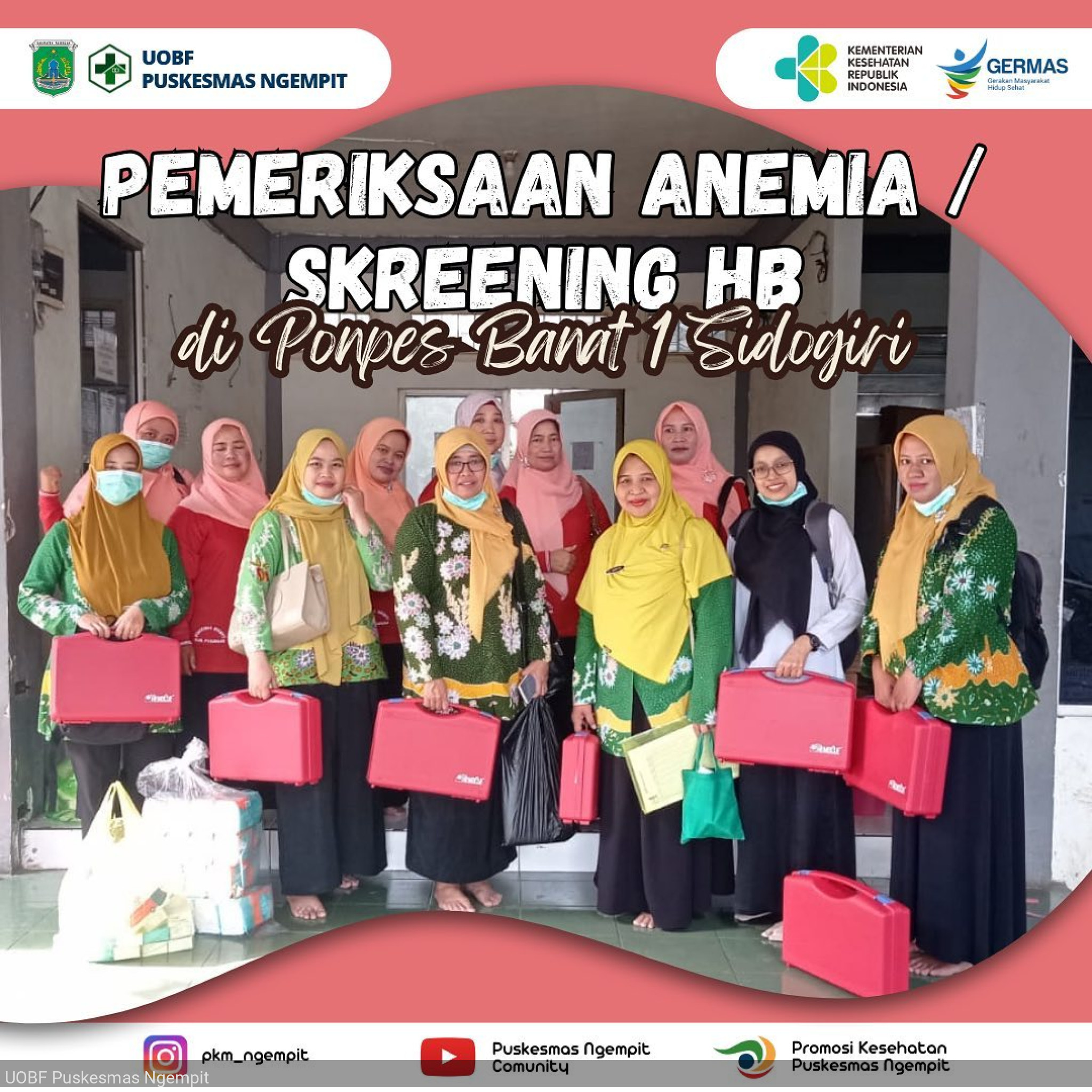 Pemeriksaan Anemia/Skreening Hb di Ponpes Sidogiri