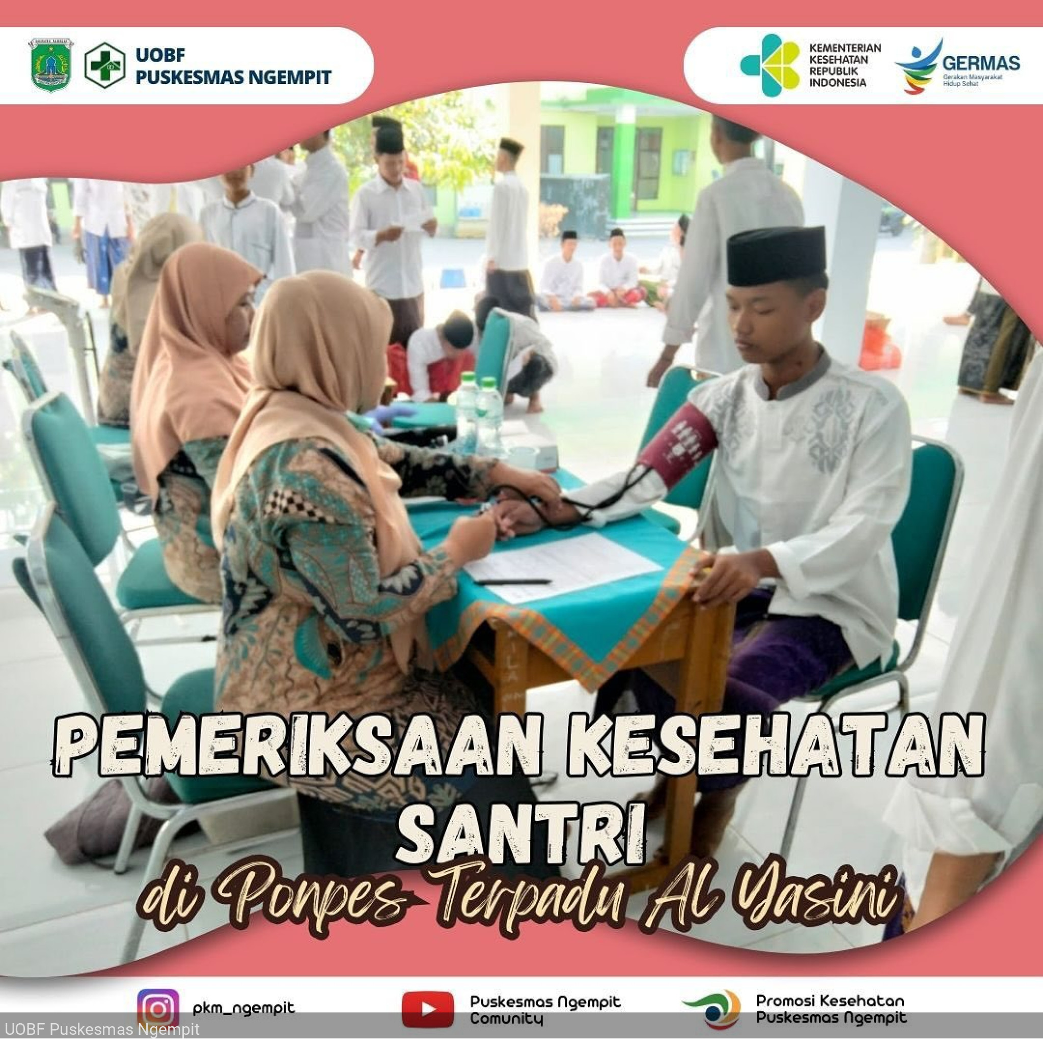 Pemeriksaan Kesehatan Santri di Ponpes Al-Yasini